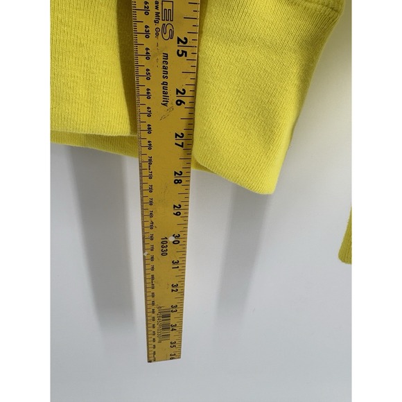 Champion Men's Large Chenille Reverse Weave Neon Yellow Blue Pink Sweatshirt - Picture 14 of 15